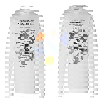 アカエイ種 長袖Tシャツ - Kawaiitshirt