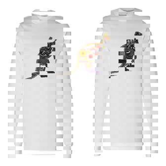 アボリジニアート カンガルー。 長袖Tシャツ - Kawaiitshirt