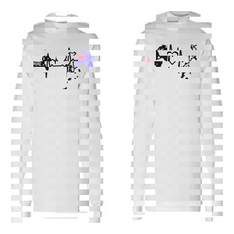 オーストラリア 日本 ハートビート オーストラリア 日本国旗 長袖Tシャツ - Kawaiitshirt