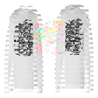 カントリーボールまたはポーランドボールの各国のグループ写真 長袖Tシャツ - Kawaiitshirt