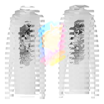 シャム猫 ラグドール ネコ 青い瞳 ブルーアイ かわいい 癒し 幸せ 前向き 猫好き グラデーション 長袖Tシャツ - Kawaiitshirt