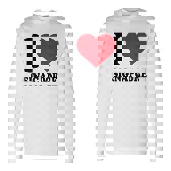 シンガポールへの愛をシンプルに伝える一枚 長袖Tシャツ - Kawaiitshirt