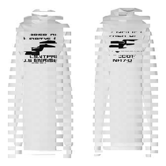 スタートレック 次世代uSSエンタープライズプロファイル 長袖Tシャツ - Kawaiitshirt