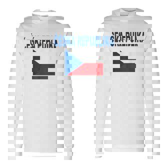 チェコ国旗 チェコ国旗 チェコ国旗 チェコlajka Ceske メンズ レディース 長袖Tシャツ - Kawaiitshirt