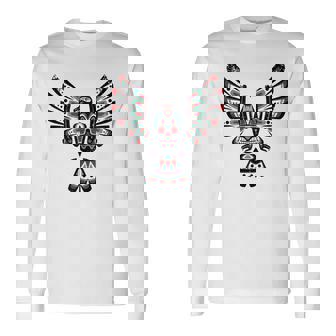 ネイティブアメリカン ファルコン 占星術 星座 インディアン 長袖Tシャツ - Kawaiitshirt