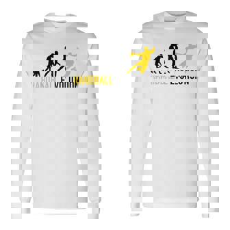 ハンドボール選手の進化ハンドボール 長袖Tシャツ - Kawaiitshirt