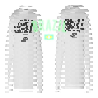 ブラジルシャツ メンズ レディース キッズ ブラジル サッカーファン 長袖Tシャツ - Kawaiitshirt