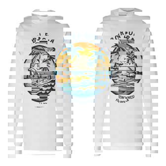 ボラボラ島 フランス領ポリネシア ボラボラ島 長袖Tシャツ - Kawaiitshirt