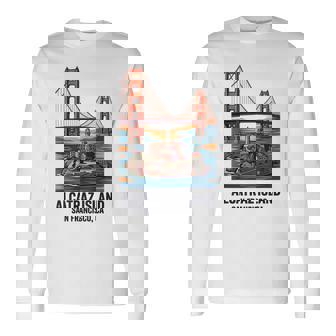 ヴィンテージ アルカトラズ島 サンフランシスコ ゴールデンゲート ベイエリア 長袖Tシャツ - Kawaiitshirt