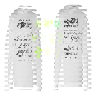 ヴィンテージボタニカルハーブ ハーブコレクション ハーバリスト 長袖Tシャツ - Kawaiitshirt