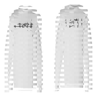 亜酸化窒素nosの前後のファニーマイハートレート 長袖Tシャツ - Kawaiitshirt