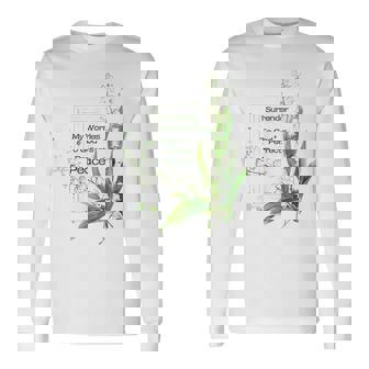 水彩 スズラン キリスト教の祈り 長袖Tシャツ - Kawaiitshirt