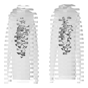解剖学的に正しい人間の心臓tem Aorta Cardio 長袖Tシャツ - Kawaiitshirt