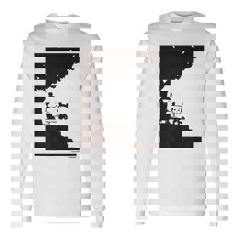 詩とメルヘン 東君平 なつのたぬき 長袖Tシャツ - Kawaiitshirt