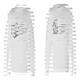 飛ぶ鳥 長袖Tシャツ - Kawaiitshirt