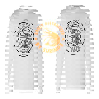 魚介類と海老に気を取られて 面白い海老 長袖Tシャツ - Kawaiitshirt