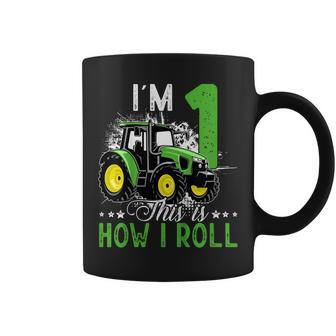 I Am 1 This Is How I Roll One Years Old Tractor 1St Birthday Coffee Mug - Thegiftio UK