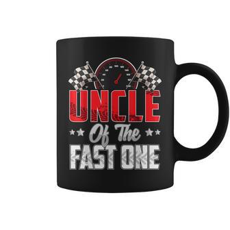 1 Year Old Racing Car Fast One Birthday 1St Family Uncle Coffee Mug - Thegiftio UK