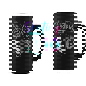 10 Year Old Girl Ice Skating Into 10th Birthday Coffee Mug | Mazezy