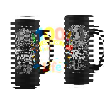 100 Days Of Livin That Pre-K Life School Teachers Girls Boys Coffee Mug | Seseable CA