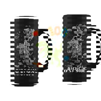 100 Days Of School Astronaut T-Rex 100Th Day Of School Boys Coffee Mug - Monsterry