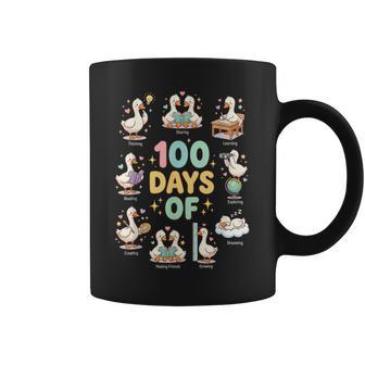 100 Days Of School Cute Goose Teacher Classroom Humor Coffee Mug | Seseable UK