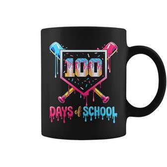 100 Days Of School Ice Cream Drip Baseball 100 Days Smarter Coffee Mug | Seseable UK