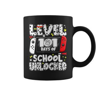 100 Days Of School Level Unlocked Gaming Dalmatian Dog Boys Coffee Mug | Seseable UK
