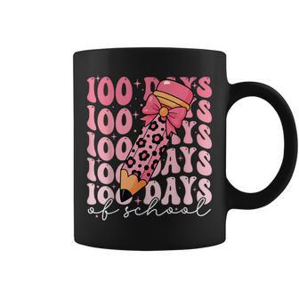 100 Days Of School Pink Preppy 100Th Day Of School Girls Coffee Mug - Thegiftio