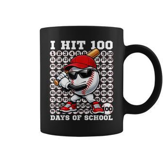 100 Days Of School Retro Baseball Sport For Boys Teachers Coffee Mug | Seseable UK