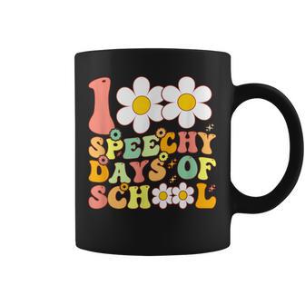 100 Days Of School Speech Therapy Happy 100Th Day Of School Coffee Mug - Thegiftio