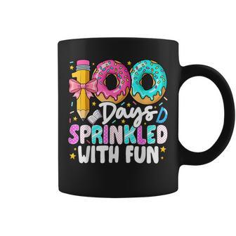 100 Days Sprinkled With Fun Donut 100Th Day Of School Girls Coffee Mug - Thegiftio