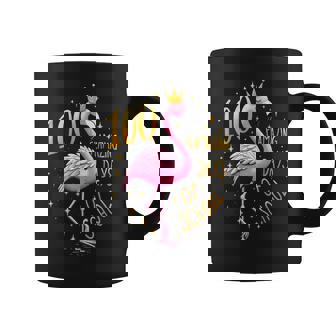 100Th School Day 100 Flaming School Days Flamingo Coffee Mug - Thegiftio