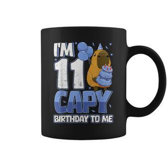 11 Years Capy Birthday To Me Boys 11Th Birthday Capybara Coffee Mug | Mazezy