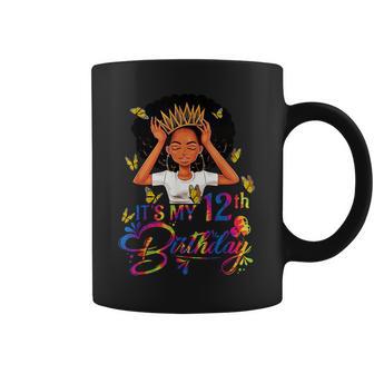 12 Year Old Black Girls Nager It's My 12Th Birthday Coffee Mug - Thegiftio UK