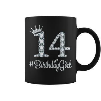 14 Birthdaygirl 14 Years Old Happy 14Th Birthday Girl Coffee Mug - Thegiftio UK