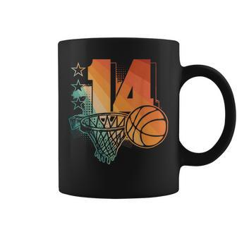14Th Birthday Boy Basketball Player Basketball 14 Years Old Coffee Mug - Thegiftio