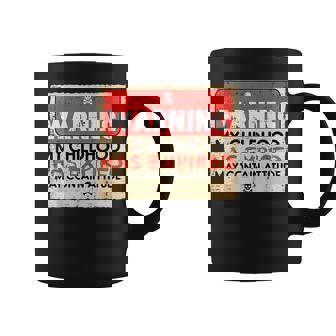 18Th Birthday Warning Childhood Expired 18 Years Women Coffee Mug | Mazezy