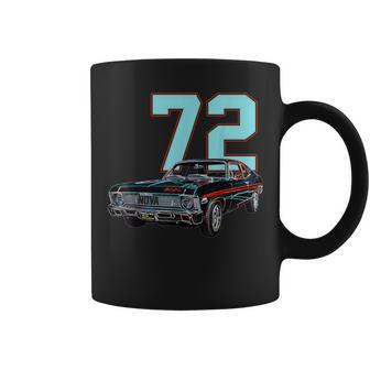 1972 72 Chevys Nova 2 Classic Car Old School Muscle Blue Car Coffee Mug - Thegiftio UK