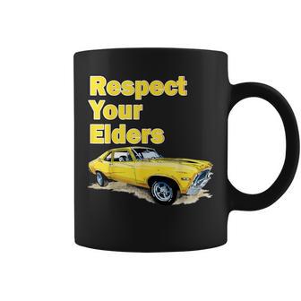 1972 72 Chevys Nova 2 Classic Car Old School Muscle Car Coffee Mug - Thegiftio UK