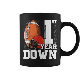 1St Birthday Football Touchdown-First Year Down Themed Party Coffee Mug - Thegiftio UK