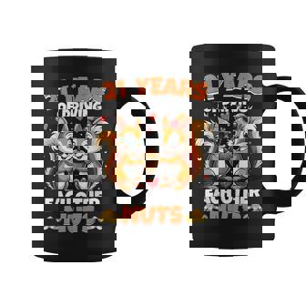 21st Wedding Anniversary 21 Years Of Driving Each Other Nuts Coffee Mug | Mazezy