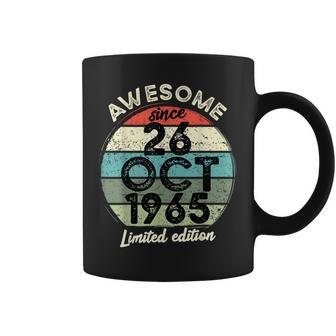 26 Octubre 1965 60 Cumpleaños 60 Años 2025 Cumpleaños Taza de café - Regaloses