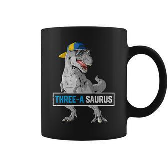 3 Years Old Dinosaur 3Rd Birthday T Rex Dino Three Saurus Coffee Mug - Thegiftio UK