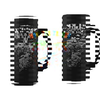 3Rd Birthday 3 Years Old I'm This Many Monster Trucks Old Coffee Mug | Mazezy