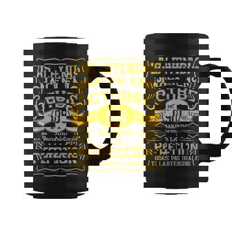 44 Años Cumpleaños Las Leyendas Nacen En Octubre De 1981 Taza de café - Regaloses