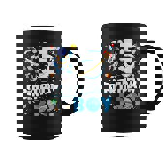 5 Years Old Astronaut Birthday Boy Space Planets Birthday Coffee Mug | Seseable FR