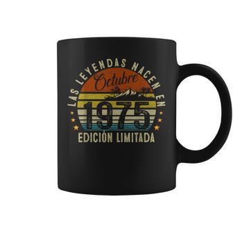 50 Años Cumpleaños Las Leyendas Nacen En Octubre De 1975 Taza de café - Regaloses
