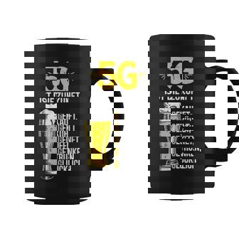 5G Ist Die Zukunft Bierliebhaber Biertrinker Lustiges Party Tassen - Seseable