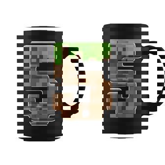 5Th Birthday Boy 5 Years Old Bday Boy Game Pixel Number Coffee Mug | Mazezy